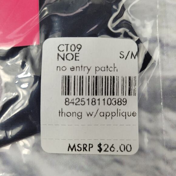 NWT Commando No Entry Applique Thong size S/M - Picture 7 of 7